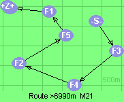 Route >6990m  M21
