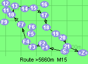 Route >5660m  M15