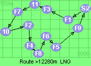 Route >12280m  LNG