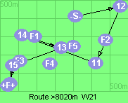 Route >8020m  W21