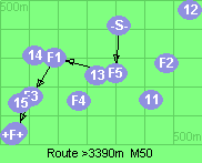 Route >3390m  M50