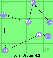 Route >8950m  M21