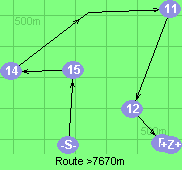 Route >7670m