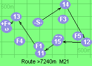 Route >7240m  M21