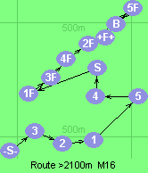 Route >2100m  M16