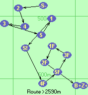 Route >2590m