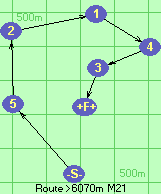 Route >6070m  M21