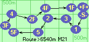 Route >6540m  M21