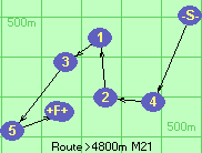 Route >4800m  M21