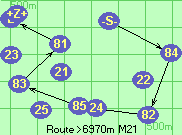 Route >6970m  M21