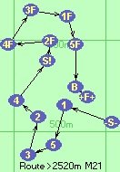 Route >2520m  M21