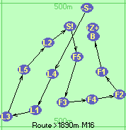 Route >1890m  M16