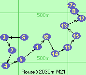 Route >2030m  M21