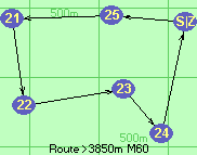 Route >3850m  M60