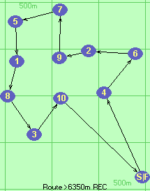 Route >6350m  REC