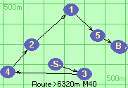 Route >6320m  M40