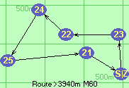 Route >3940m  M60