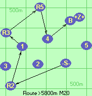 Route >5800m  M20