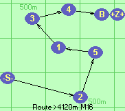 Route >4120m  M16