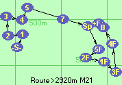 Route >2920m  M21