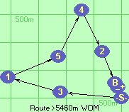 Route >5460m  WOM