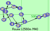 Route >2560m  M40