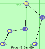 Route >5110m  M80