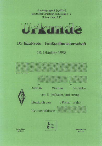Urkunde anzeigen